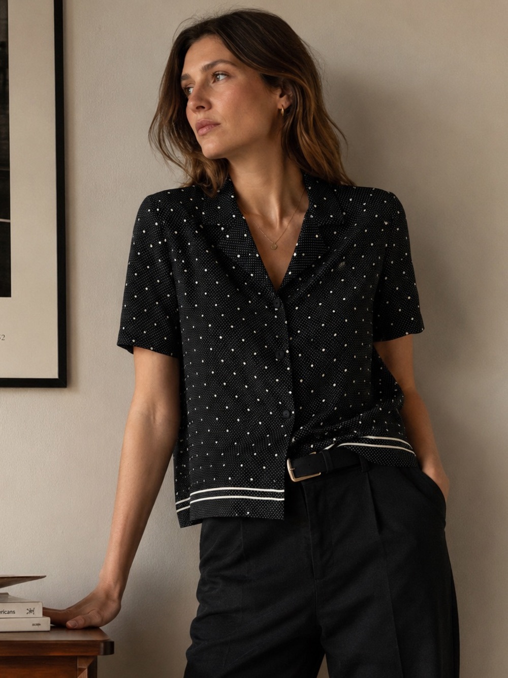 Vintage Burke Avenue Polka Dot Blouse | Size 10 | Like New Condition